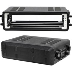 Rack Case 2U pace SHALLOW 11 Inch Deep, Amplifier PA DJ Mixer 19″ wide w Screws