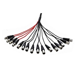 Small Footprint XLR Stage Box Snake – 6, 8, 12, 16, 24, 32 Channel – 25′ to 100′