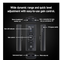 USB Guitar Audio Interface – 24-bit 48 kHz Music Recording Studio Equipment *NEW