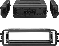 2U Rack Case Shallow 17″ Depth, 19″ Rackmount Flight Cases Easy Installation Por