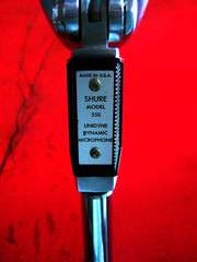 Vintage 1960’s Shure 55S dynamic cardioid microphone w Ampex stand 55 DISPLAY