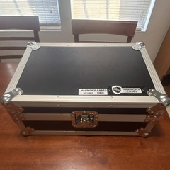 Harmony Cases HC12MIX Mixer Case Black Aluminum Wood Foam Carry Handle Padded