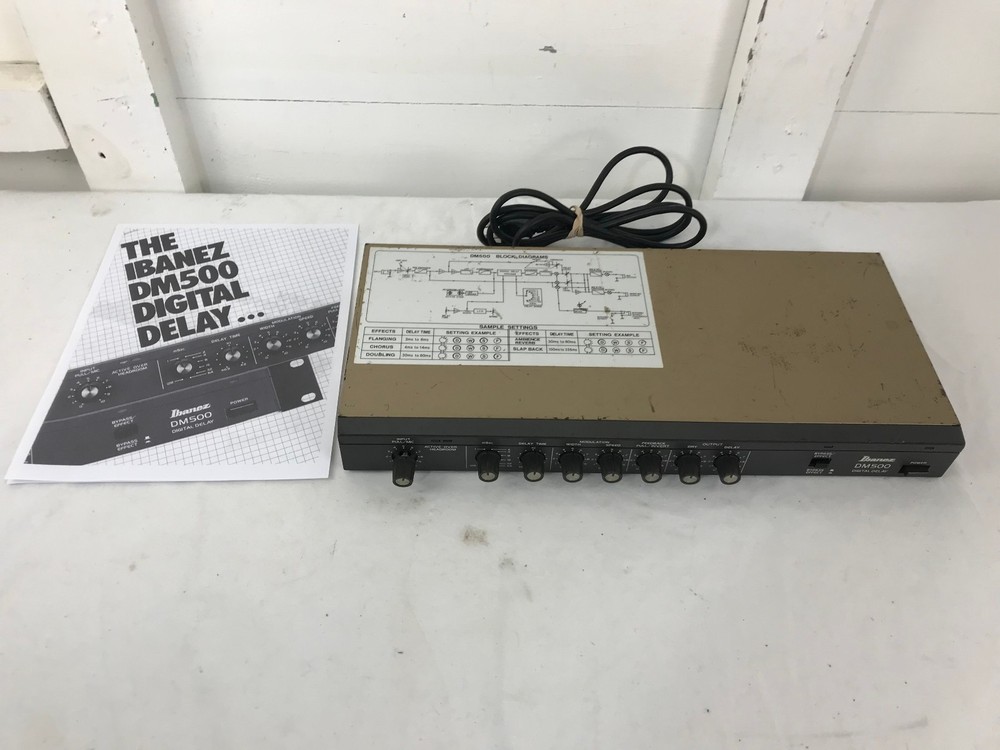 c. 1983 Ibanez DM500 Digital Delay Electric Guitar Rack Unit. Tested & Works