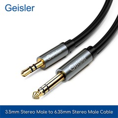 3.5 ST-6.35ST Nylon Braid Aux Cable Sheild Wire Low Noise for muscial instrument