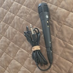 Wired Handheld/Stand-Held Microphone w/ On/Off Switch, 6.35mm TRS, Black