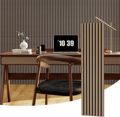 2-Pack 3D Fluted Wood Slat Acoustic Panels 47.2″ X 11.8″(Total 7.7 Ft²) – Stylis