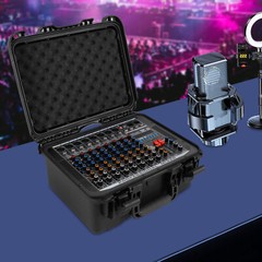 8-Channel Professional Bluetooth Live Studio Audio Mixer USB Mixing Console