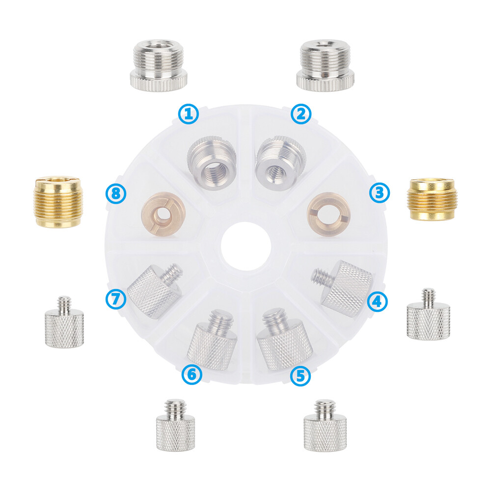 8 x CAMVATE Male to Female Thread Adapter f Mic Stand Shock Mount/Tripod Monopod