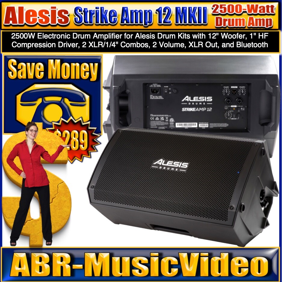 Alesis Strike Amp 12 MK2 Drum Amplifier/ 1 Year Manufacture Warranty
