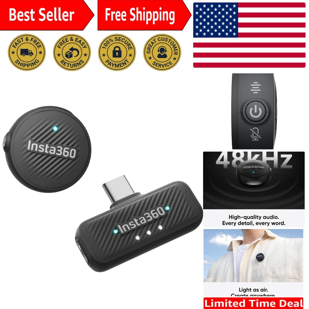 Mic Air Wireless Microphone System (1 TX + 1 RX) – Noise Cancelling, 300m Range