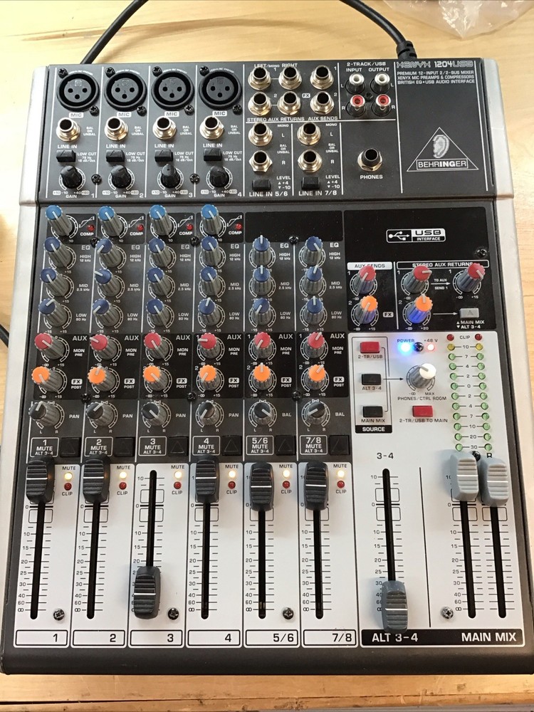 P&Rs Powers On Behringer XENYX-X1204USB 12-Channel USB Audio Mixer with Effects