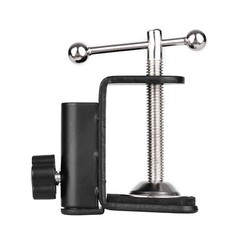 Adjustable Black C-shaped Arm Stand Clamp Desk Mounting Clamp Screw For Mic M5D4