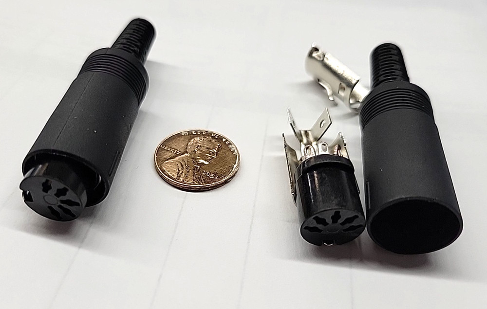 MIDI 5 Pin DIN Female In Line Cable Socket SOLDER Connector ETL2 (2PCS) PHILMORE