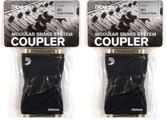 D’Addario Accessories Modular Snake DB25 Female Coupler (Pack of 2)