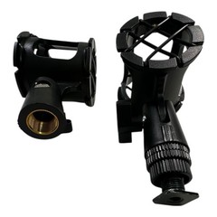 Microphone Clip Holder Stand Mount Mic Black Universal Replacement Part