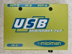 Midiman MIDISPORT 2×2 USB MIDI Interface Desktop MIDI I/O MIDI Thru Studio