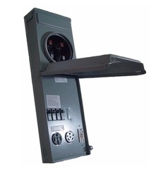 Electric R075C010 100A Surface Metered RV Power Outlet Panel • 100 Amp
