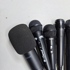 Lot of 10 Mixed Microphones – Untested, Various Models & Colors