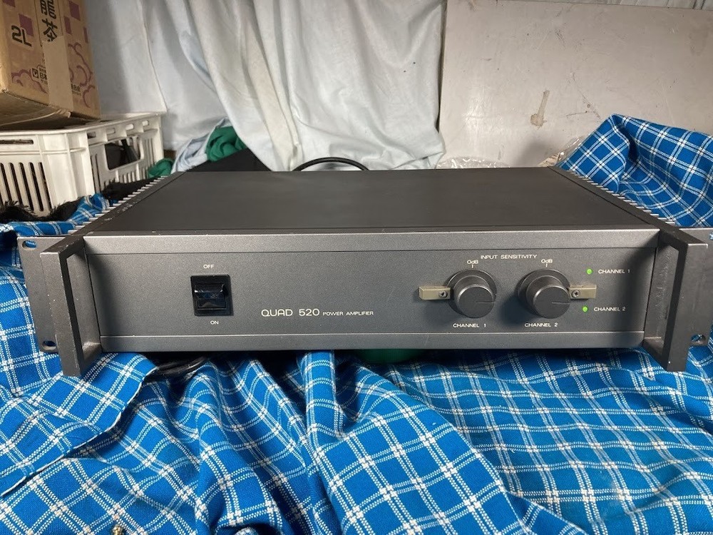 Quad 520 Stereo Power Amplifier In Working Condition 3 Month Warranty 260116 2