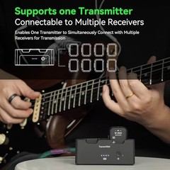 2.4GHz Wireless in-Ear Monitor System Transmitter Receiver Auto-Pairing, 2.4G