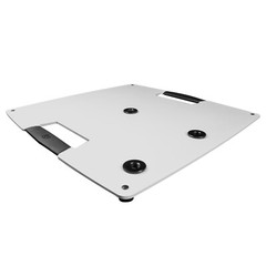 Gravity GLS431W White Lighting Stand 2-pack w/Steel Base & Bag & 35mm M10 Flange