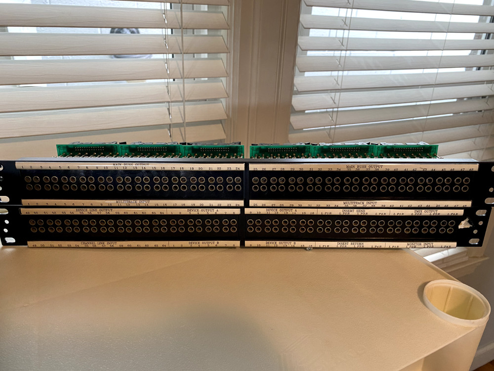 8 TT Patch Bays with matching Elco panels (Used in Harrison Console Install)