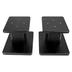 (2) 8” Black Bookshelf Speaker Stands For Fluance SX6W Bookshelf Speakers