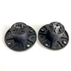 2 Pcs NL4MPR Female 4 Pin SpeakON Connectors Round Configuration Metal Panel