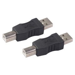 2x USB Type A Male to USB Type B Male Connector Printer