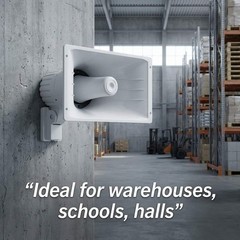 Wall Mounted 50W PA Speaker – Superior Voice Clarity for Indoor & Outdoor Use
