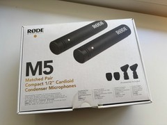 Rode Matched Pair M5 Condenser Microphones + Alctron MAS006 Stereo Bar