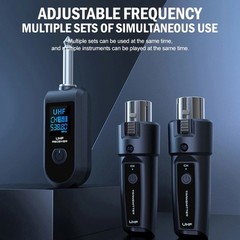 Wired to Wireless Microphone System Converter Transmitter Receiver New