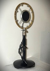 Replicated 1930’s Style Ring Spring Microphone, works with modern gear. Listen!