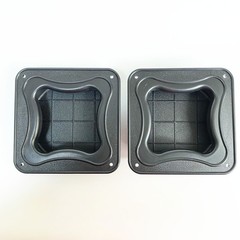 2-Black Plastic 4 Sided Pocket Handles for DJ Speaker Box Bass Cabinet 6.2″x6.2″
