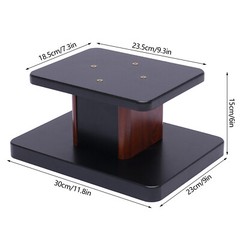 Pair Desktop Speaker Stand Studio Monitor Mount 6in High Tabletop 15kg Load