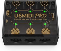 Professional Plug-and-Play USB MIDI Interface with Router and Filter – Compact