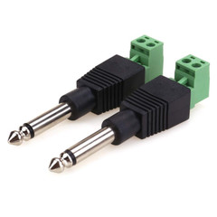 NANYI TS 1/4 Inch Jack 6.35mm Mono Male Plug for Guitar/Speaker/Microphone Cabl