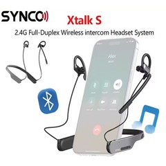 SYNCO XTalk S S1 S2 S5 2.4G Full-Duplex 400m Wireless Intercom Headset System
