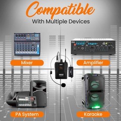 Professional UHF Wireless Microphone System 160ft Range for Karaoke and Events