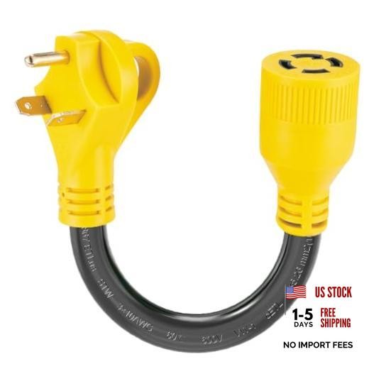 Generator Transfer Switch Adapter Cord NEMA TT-30P to L14-30R, 3 Prong 30 1 FT
