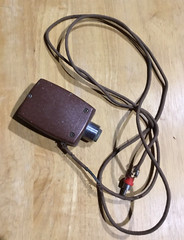 Vintage Eicor Corded Microphone Untested For Parts Repair Restoration 50s Audio