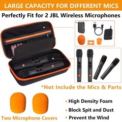 Wireless Microphone Case Compatible with JBL Wireless Two Microphones Box Only