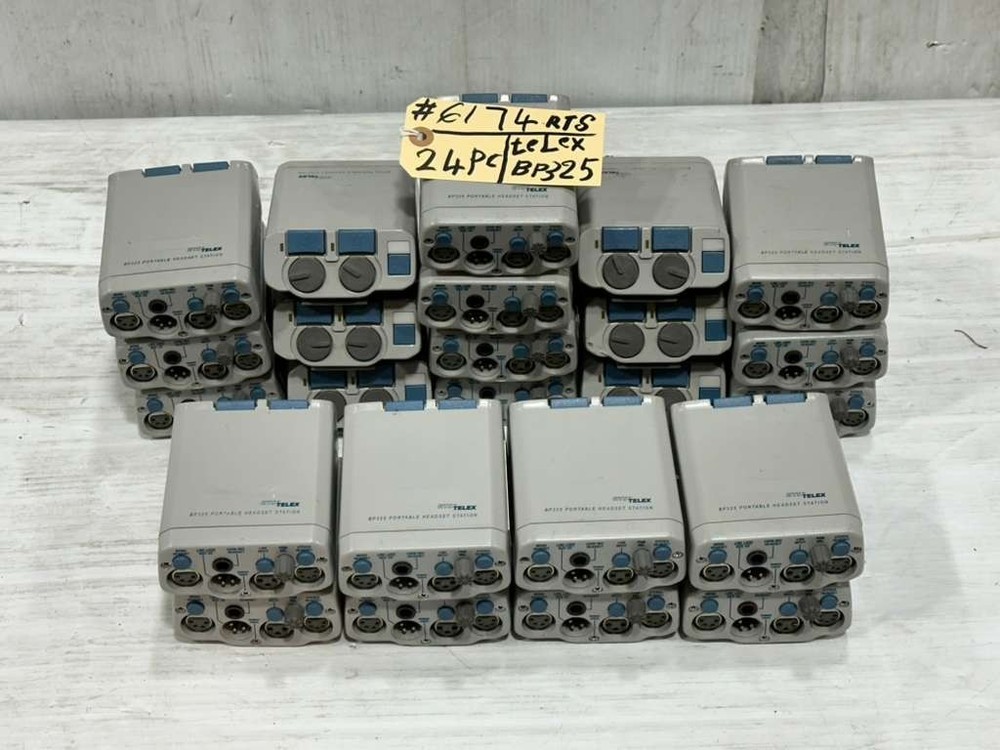 RTS Telex BP325 Portable Headset Station Dual Ch Belt Pack #6174 (LOT OF 4)THS