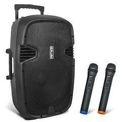 Pyle Portable Bluetooth PA Speaker System 12“ 1000 Watt 2 Wireless Mics