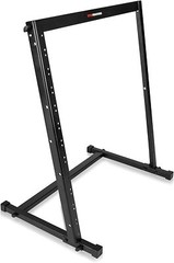 Gator Angled Metal Desktop Rack Stand with Non-Slip Rubber Feet; 12U Rack Space