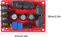 2pcs 200W Pure Bass Subwoofer Crossover Second-Order Frequency