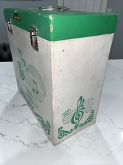 Vintage 1960’s Platter-pak LP Carrying Storage Case #1252 Dance Green