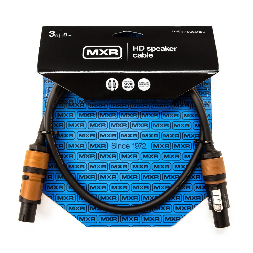 MXR DCSKHD3 MXR HD Speakon Speaker Cable, speakON-speakON, 14 AWG, 3-Foot