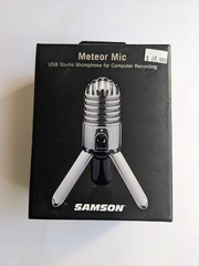 NEW Samson Meteor Mic USB Studio Microphone – Chrome – Metal Body – 809164012733