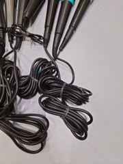 Lot of 10 Used Dynamic Wired Microphones – Various Brands & Models